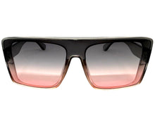 Oversized Classy Elegant Modern Rerto Shield Style SUNGLASSES Large Gray Frame 9523