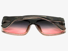 Oversized Classy Elegant Modern Rerto Shield Style SUNGLASSES Large Gray Frame 9523