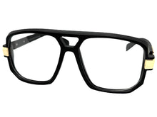 Classic Vintage Retro Hip Hop Rapper Style Clear Lens EYEGLASSES Square Black Frame 7818