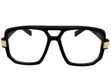 Classic Vintage Retro Hip Hop Rapper Style Clear Lens EYEGLASSES Square Black Frame 7818