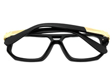 Classic Vintage Retro Hip Hop Rapper Style Clear Lens EYEGLASSES Square Black Frame 7818