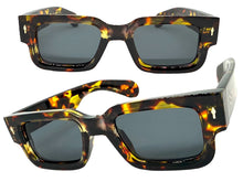 Classic Vintage Retro Style SUNGLASSES Thick Tortoise Frame - Dark Lens 1379