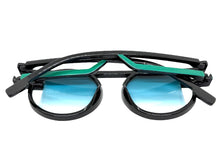 Classic Elegant 90's Modern Retro Style SUNGLASSES Round Black Frame 1249