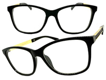 Classic Elegant Vintage Retro Style Clear Lens EYEGLASSES Square Black Frame 6265