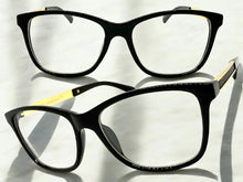 Classic Elegant Vintage Retro Style Clear Lens EYEGLASSES Square Black Frame 6265