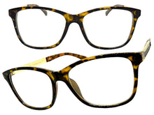 Classic Elegant Vintage Retro Style Clear Lens EYEGLASSES Square Tortoise Frame 6265