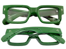 Classic Elegant Vintage Retro Style Clear Lens EYEGLASSES Thick Green Frame 1379