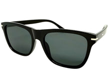Classic Elegant Vintage Retro Style SUNGLASSES Square Black Frame - Dark Lens 1325