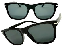 Classic Elegant Vintage Retro Style SUNGLASSES Square Black Frame - Dark Lens 1325