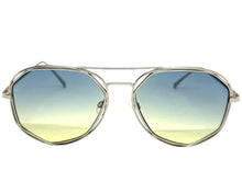Oversized Exaggerated Vintage Retro Style SUNGLASSES Large Silver Frame 4201