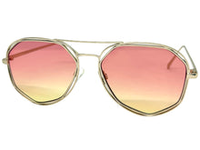 Oversized Exaggerated Vintage Retro Style SUNGLASSES Large Rose Gold Frame 4201