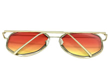 Oversized Exaggerated Vintage Retro Style SUNGLASSES Large Rose Gold Frame 4201