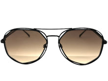 Oversized Exaggerated Vintage Retro Style SUNGLASSES Large Black Frame 4201