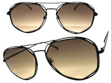 Oversized Exaggerated Vintage Retro Style SUNGLASSES Large Black Frame 4201