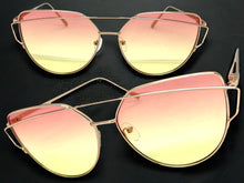 Classic Elegant Vintage Retro Style SUNGLASSES Large Rose Gold Frame Pink Lens 4159