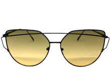 Classic Elegant Vintage Retro Style SUNGLASSES Large Black Frame Ombre Lens 4159