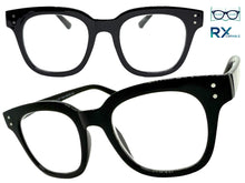 Classic Elegant Vintage Retro Style READING GLASSES READERS Black Frame - Lens Strength +2.50