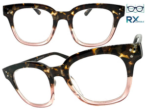 Classic Elegant Vintage Retro Style READING GLASSES READERS Tortoise Frame - Lens Strength +1.50