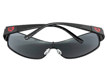 Classic Contemporary Modern Wrap Shield Style SUNGLASSES Sleek Black Frame 3396