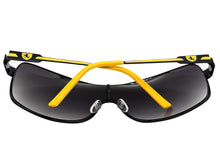 Classic Contemporary Modern Wrap Shield Style SUNGLASSES Sleek Black Frame 3728