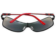 Classic Contemporary Modern Wrap Shield Style SUNGLASSES Sleek Black Frame 3728