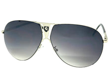 Classic Contemporary Modern Wrap Shield Style SUNGLASSES Sleek Silver Frame 1086
