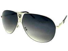Classic Contemporary Modern Wrap Shield Style SUNGLASSES Sleek Silver Frame 1086