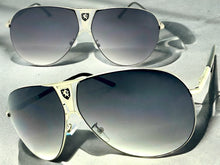 Classic Contemporary Modern Wrap Shield Style SUNGLASSES Sleek Silver Frame 1086