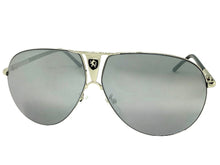 Classic Contemporary Modern Wrap Shield Style SUNGLASSES Sleek Silver Frame 1086