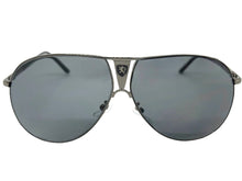 Classic Contemporary Modern Wrap Shield Style SUNGLASSES Sleek Gunmetal Frame 1086