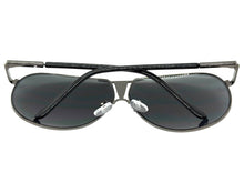 Classic Contemporary Modern Wrap Shield Style SUNGLASSES Sleek Gunmetal Frame 1086