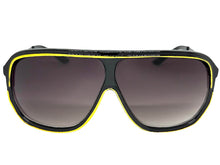 Oversized Classic True Vintage Retro Style SUNGLASSES Sleek Black Frame 5079
