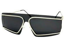Futuristic Modern True Vintage Retro Style SUNGLASSES Sleek Silver Frame A029