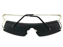 Futuristic Modern True Vintage Retro Style SUNGLASSES Sleek Silver Frame A029