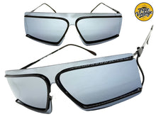 Futuristic Modern True Vintage Retro Style SUNGLASSES Sleek Black Frame A029