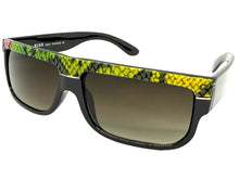 Classic Vintage Retro Hip Hop Rapper Pimp Style SUNGLASSES Thick Black Snakeskin Frame 1221