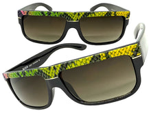Classic Vintage Retro Hip Hop Rapper Pimp Style SUNGLASSES Thick Black Snakeskin Frame 1221