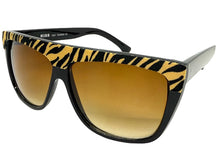 Oversized Classic Vintage Retro Style SUNGLASSES Large Black Tiger Frame 1201