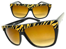 Oversized Classic Vintage Retro Style SUNGLASSES Large Black Tiger Frame 1201