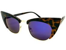 Classic Vintage Retro Cat Eye Style SUNGLASSES Funky Tortoise & Gold Frame 1751