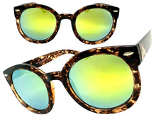 Exaggerated Classic Vintage Retro Style SUNGLASSES Round Tortoise Frame 1439