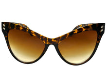 Oversized Exaggerated Classic Vintage Retro Cat Eye Style SUNGLASSES Large Tortoise Frame 1825