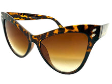 Oversized Exaggerated Classic Vintage Retro Cat Eye Style SUNGLASSES Large Tortoise Frame 1825