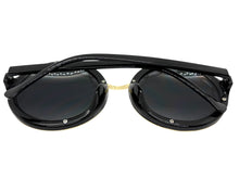 Oversized Exaggerated Vintage Retro Style SUNGLASSES Large Round Black Frame - Dark Lens 1670