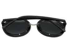 Oversized Exaggerated Vintage Retro Style SUNGLASSES Large Round Black Frame - Dark Lens 1670
