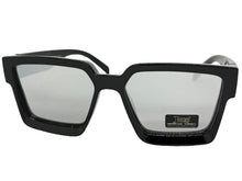 Classic Hardcore Biker Gangster Style LOCS SUNGLASSES Black Frame - Silver Lens 91209