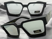 Classic Hardcore Biker Gangster Style LOCS SUNGLASSES Black Frame - Silver Lens 91209