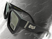 Classic Hardcore Biker Gangster Style LOCS SUNGLASSES Black Frame - Silver Lens 91209