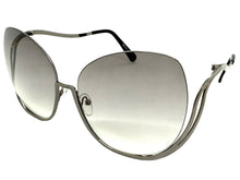 Oversized Exaggerated Classic Vintage Retro Style SUNGLASSES Large Gunmetal Frame - Gray Lens A315 (Copy)