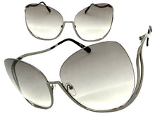 Oversized Exaggerated Classic Vintage Retro Style SUNGLASSES Large Gunmetal Frame - Gray Lens A315 (Copy)